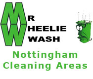 Wheelie bin cleaning in Nottingham and its surrounding areas